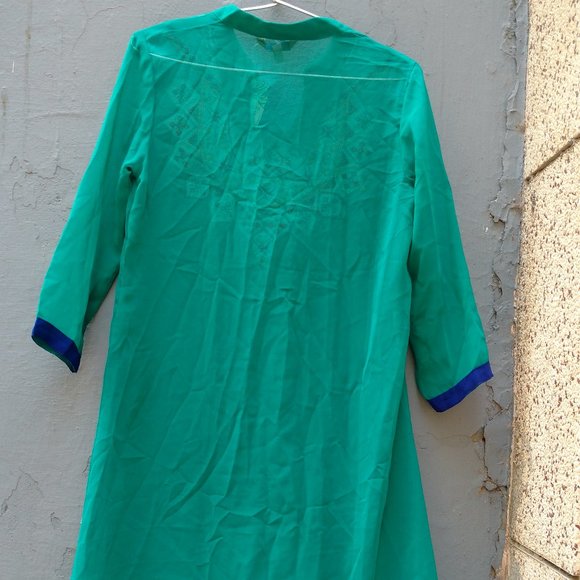 with tags Global Desi Teal Kurta - Picture 3 of 12